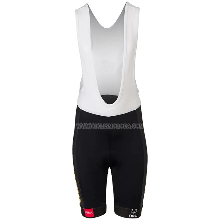 2022 Ropa Ciclismo Jumbo Visma Rojo Blanco Azul Mangas Cortas y Culotte Corto